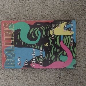 Henry Rollins signed art to choke hearts and pissing in the genepool book